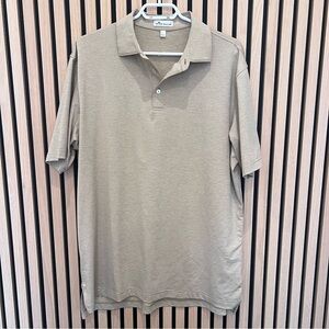 Peter Millar Men’s Golf Tan Polo Shirt